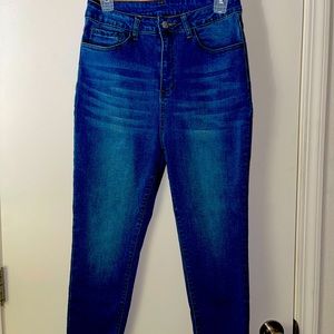 High waisted skinny jeans